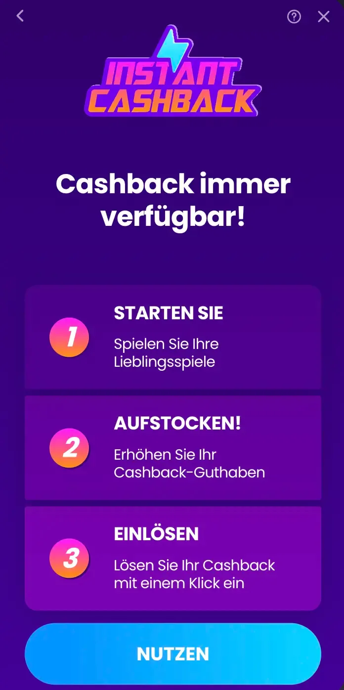 BitKingz Instant Cashback in drei Schritten